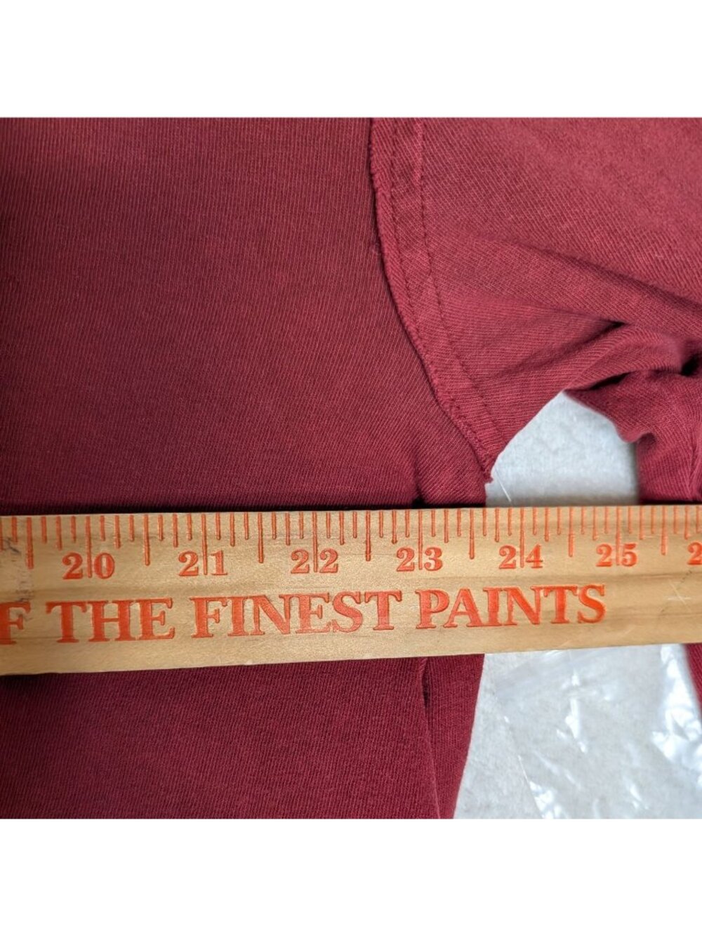 We The Free Womens Scoop Neck Long Sleeve Swing Top Maroon XL NWOT Cotton - Picture 9 of 13